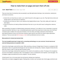 How to make them on-page and earn them off-site