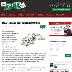 How to Make Your First $100 Online