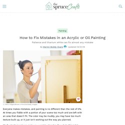 How to Fix Mistakes in Acrylic and Oil Paintings
