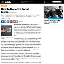 How to Monetize Social Media