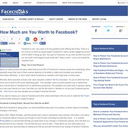 How Much are You Worth to Facebook?