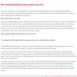 How much bandwidth do you need for your site