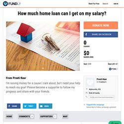 How much home loan can I get on my salary?