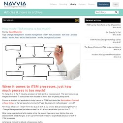 How much ITSM process is too much? - Navvia