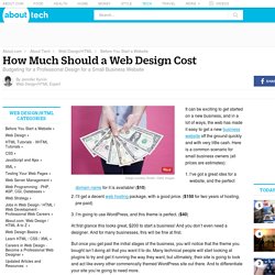 How Much Should a Web Design Cost