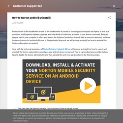 How to Norton android uninstall?