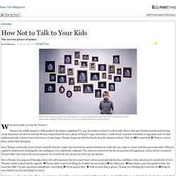 How Not to Talk to Your Kids