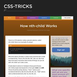 How nth-child Works