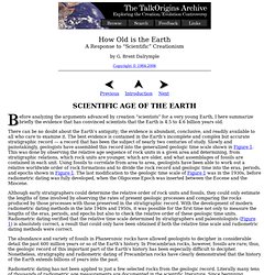 How Old is the Earth: Scientific Age of the Earth