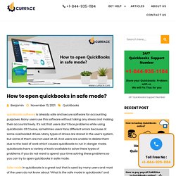 How open QuickBooks in safe mode?