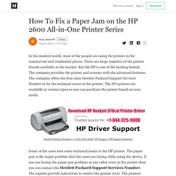 How To Fix a Paper Jam on the HP 2600 All-in-One Printer Series