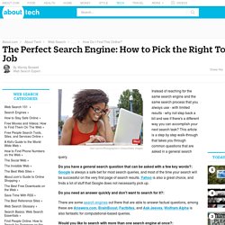 How to Pick The Right Search Engine
