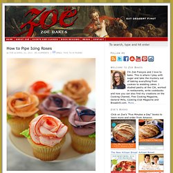 How to Pipe Icing Roses — Zoe Bakes - StumbleUpon