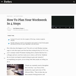 How To Plan Your Workweek In 4 Steps
