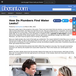 How Do Plumbers Find Water Leaks?
