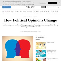 How Political Opinions Change