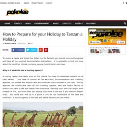 How to Prepare for your Holiday to Tanzania Holiday