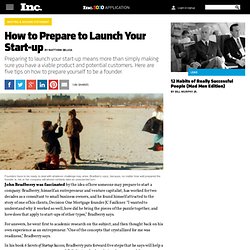 How to Prepare to Launch Your Start-up