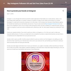 How to promote your brands on Instagram