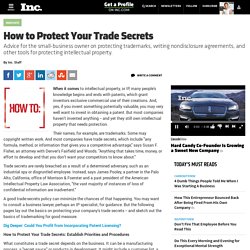 How to Protect Your Trade Secrets