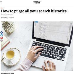 How to purge all your search histories