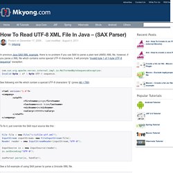 How to read UTF-8 XML file in Java – (SAX Parser)