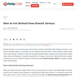How to Get Refund from Kuwait Airways