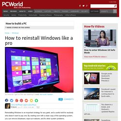 ▶ How to reinstall Windows like a pro