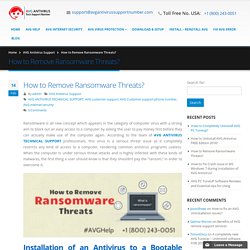 How to remove Ransomware Threats?