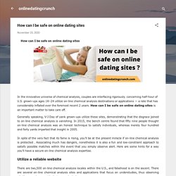 How can I be safe on online dating sites