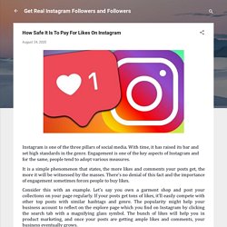 How Safe It Is To Pay For Likes On Instagram