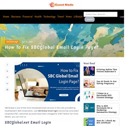 How to Fix SBCGlobal Email Login Page?