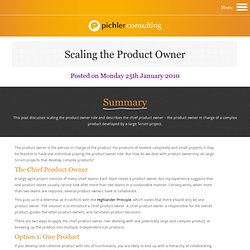 How to Scale the Scrum Product Owner