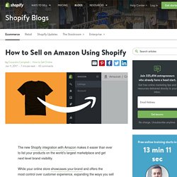 How to Sell on Amazon Using Shopify