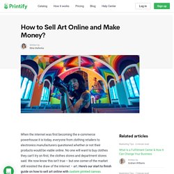 How to Sell Art Online and Make Money?