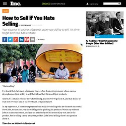 How to Sell if You Hate Selling
