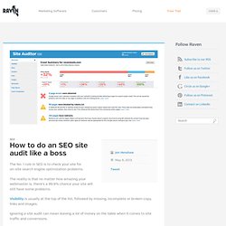 How to do an SEO site audit like a boss