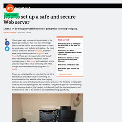 How to set up a safe and secure Web server