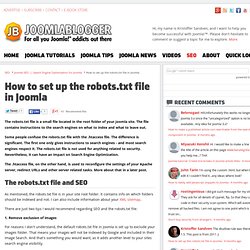 How to set up the robots.txt file in Joomla