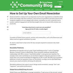 How to Set Up Your Own Email Newsletter