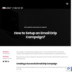 How to Setup an Email Drip Campaign?