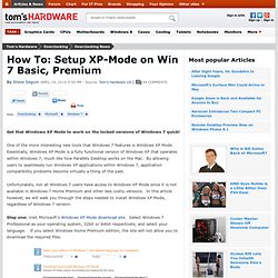 How To: Setup XP-Mode on Win 7 Basic, Premium