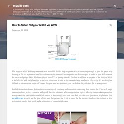 How to Setup Netgear N300 via WPS