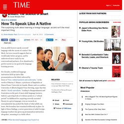 How To Speak Like A Native
