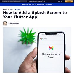 How to Add a Splash Screen to Your Flutter App