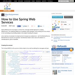 How to Use Spring Web Services