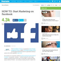 HOW TO: Start Marketing on Facebook