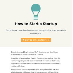 How to Start a Startup - StartupClass.co