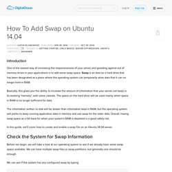 How To Add Swap on Ubuntu 14.04