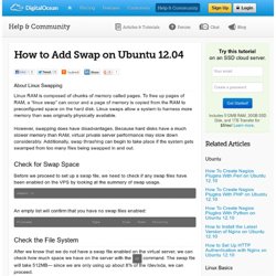 How To Add Swap on Ubuntu 12.04